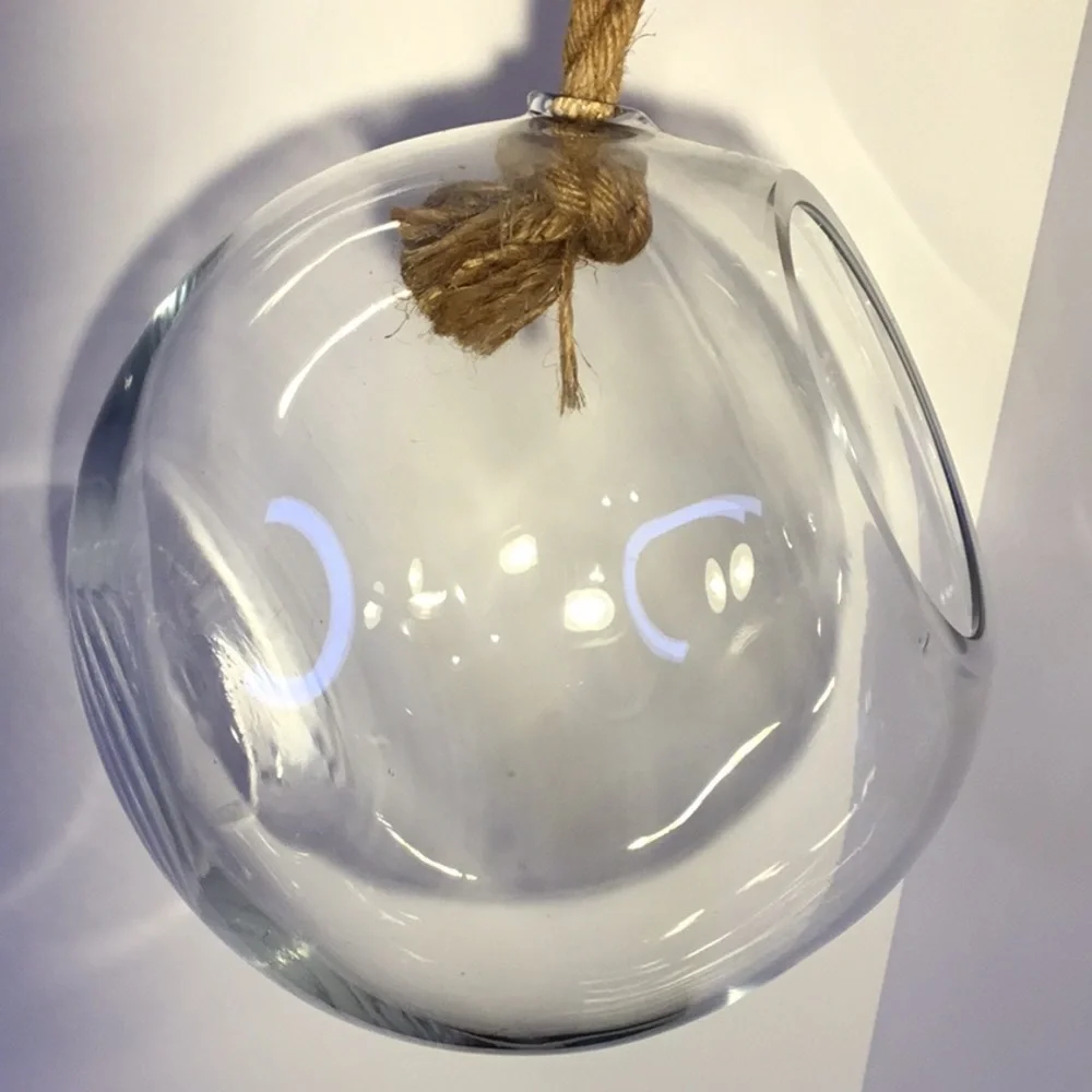 Large Hanging Globe Terrarium With Rope Hanger - Picture 11 of 16